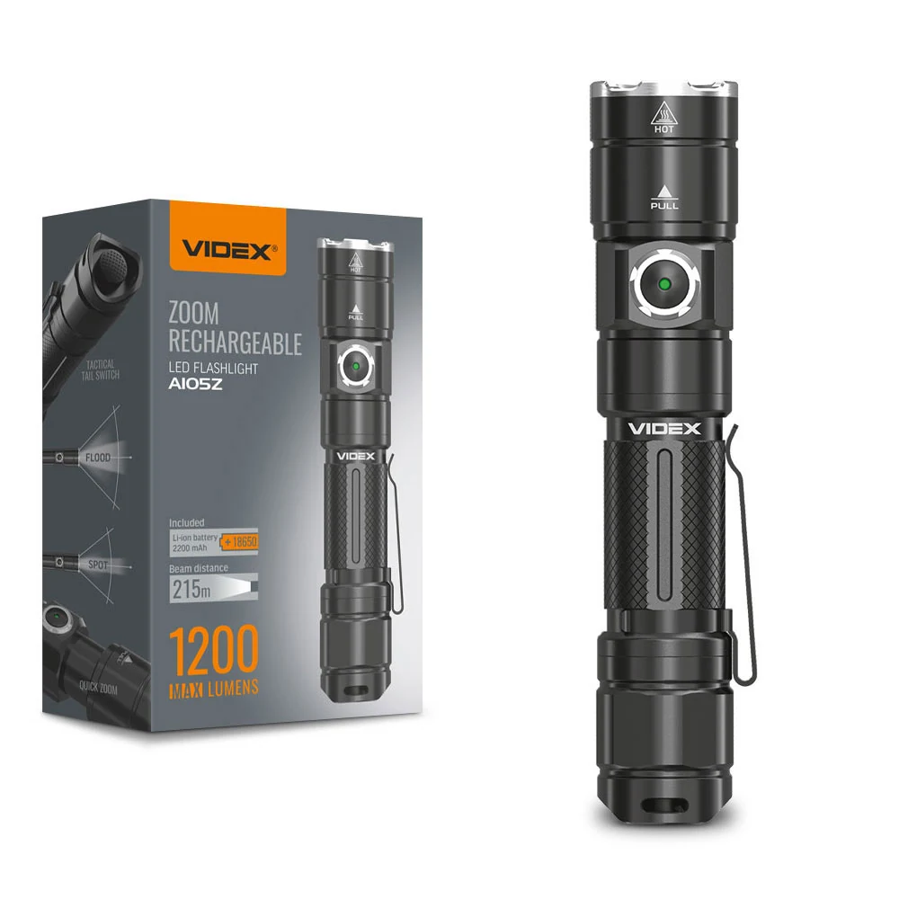 VIDEX VLF-A105Z Şarj Edilebilir LED El Feneri