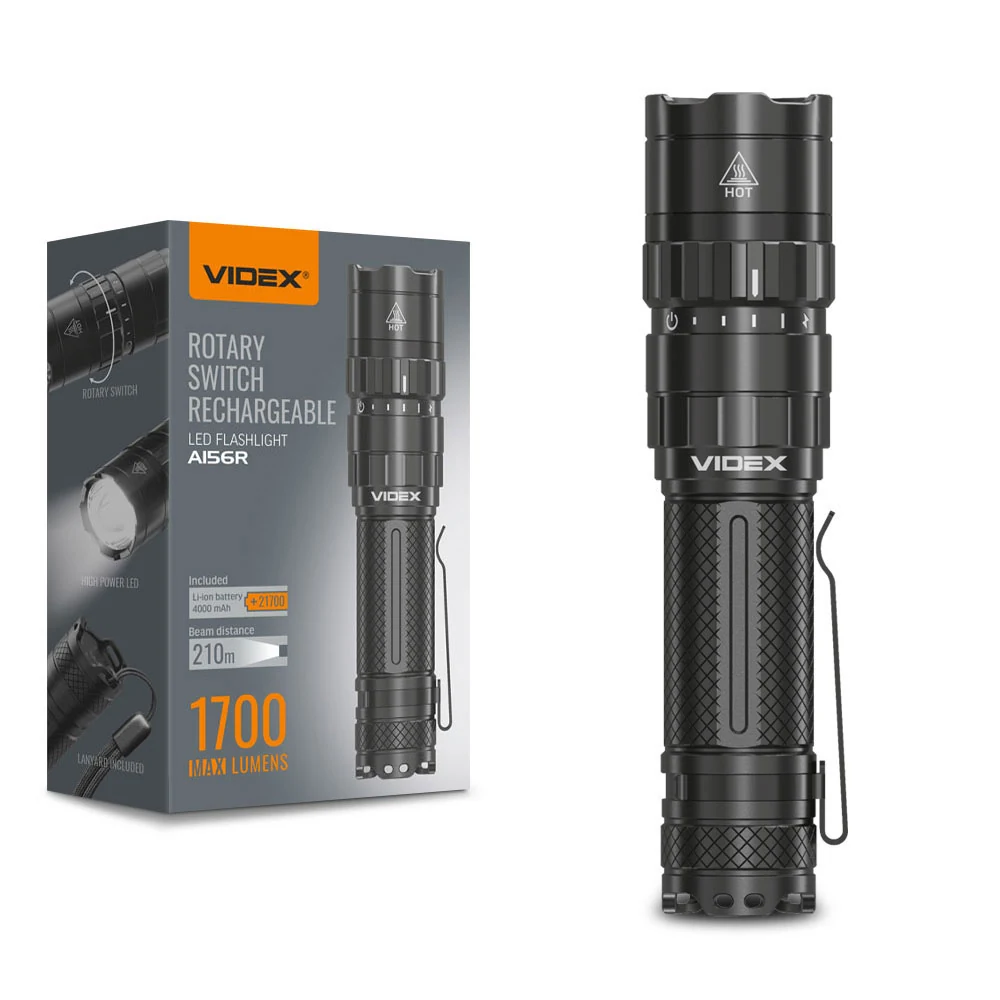 VIDEX VLF-A156R Şarj Edilebilir LED El Feneri