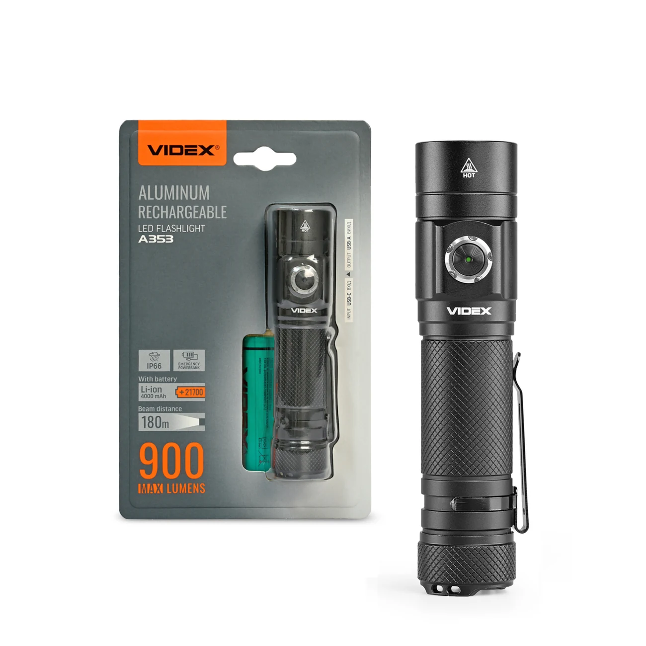 VIDEX VLF-A353 Taşınabilir LED El Feneri