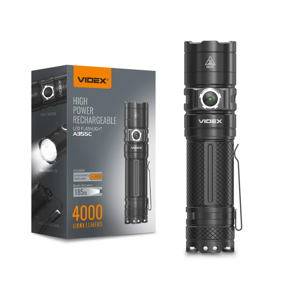 VIDEX VLF-A355C Şarj Edilebilir LED El Feneri