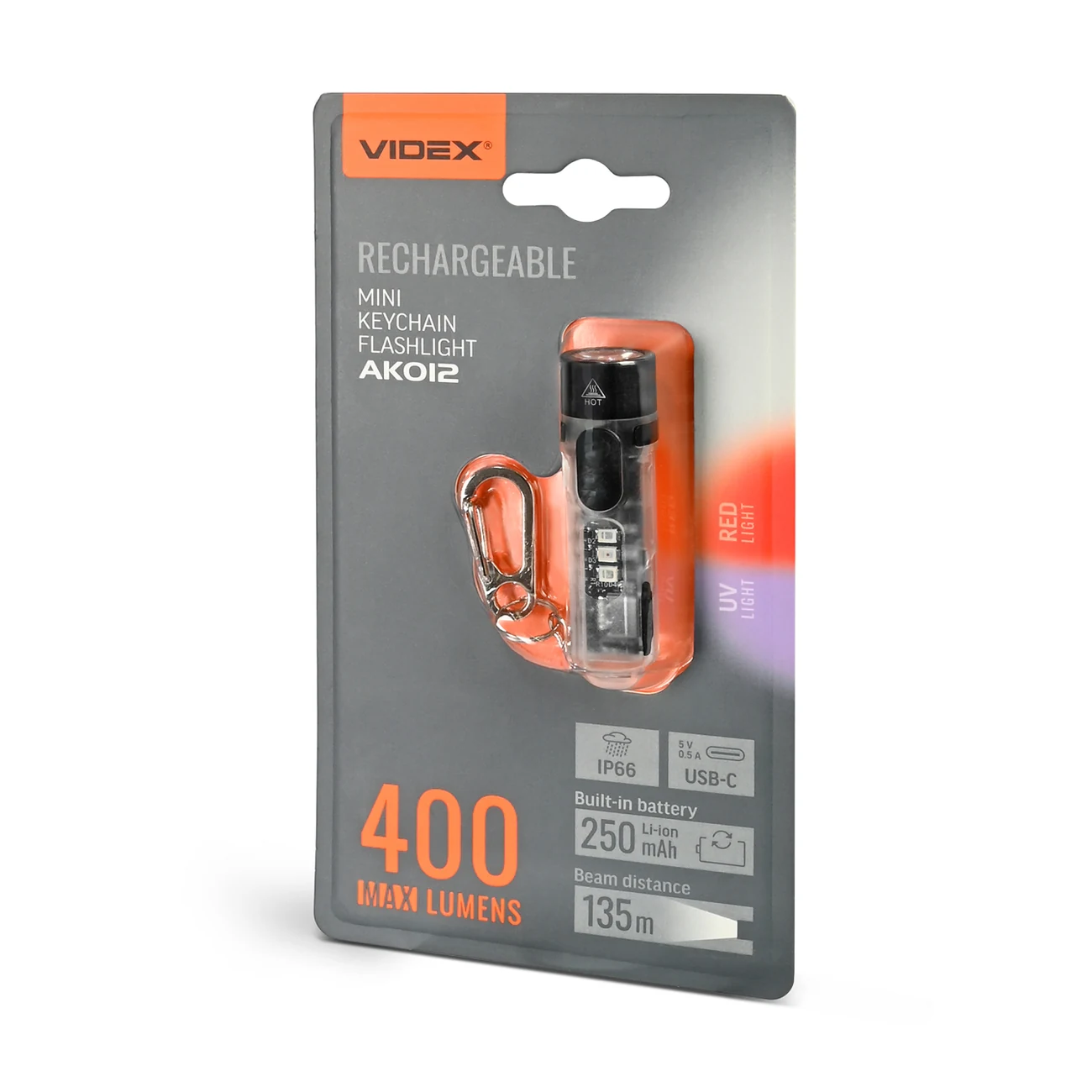 VIDEX VLF-AK012 Mini Şarjlı LED El Feneri