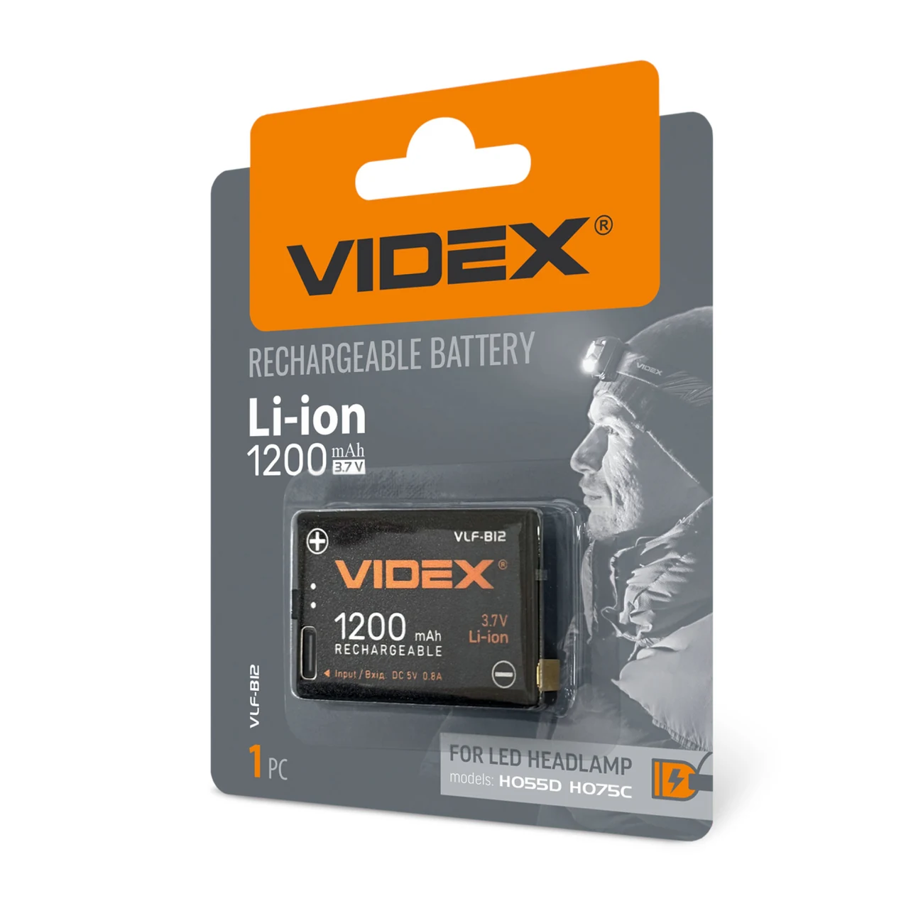 VIDEX VLF-B12 Şarj Edilebilir Li-ion Pil 1200mAh