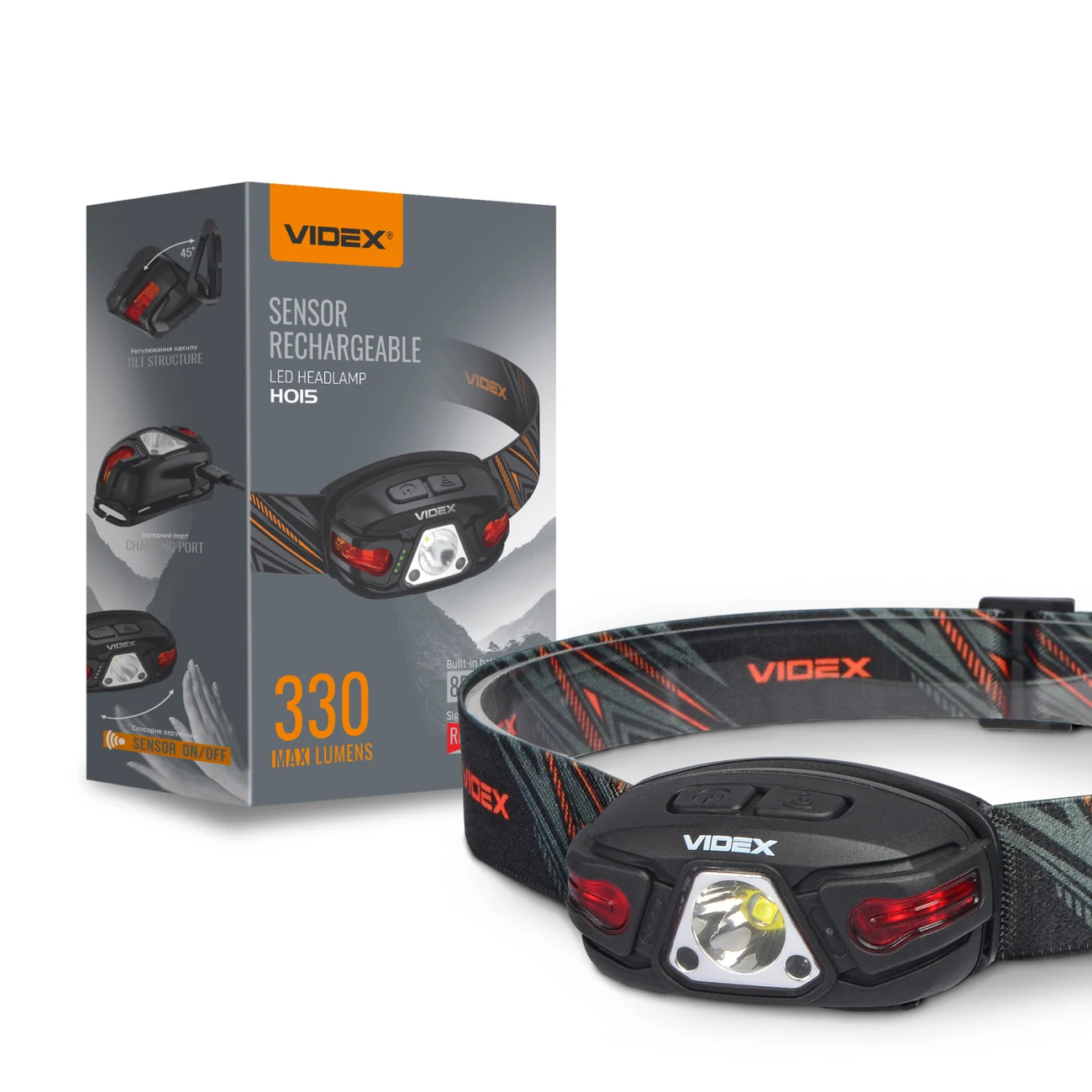 VIDEX VLF-H015 Şarjlı LED Kafa Lambası