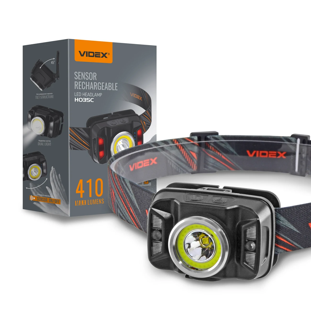 VIDEX VLF-H035C Şarj Edilebilir LED Kafa Lambası
