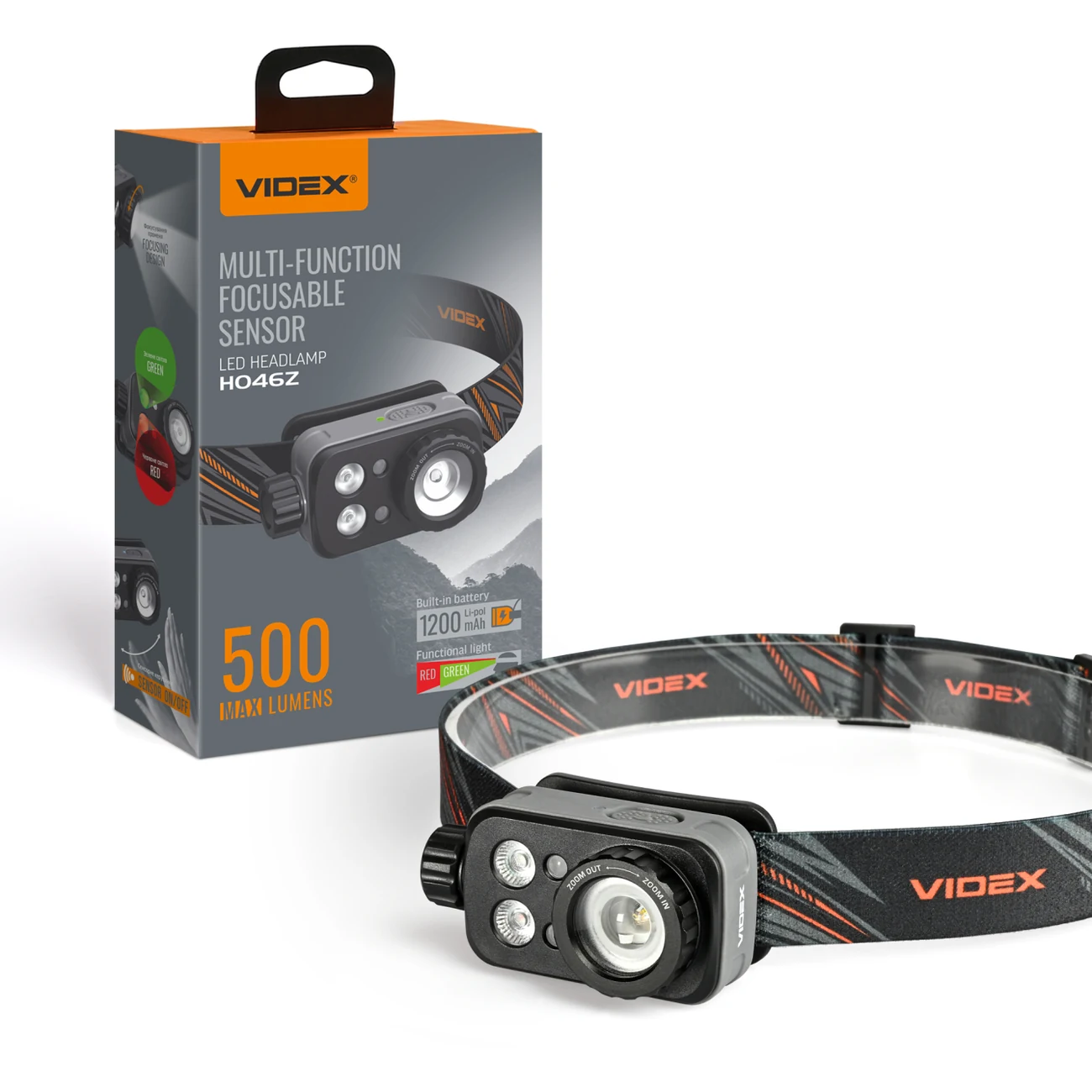 VIDEX VLF-H046Z Şarj Edilebilir LED Kafa Lambası