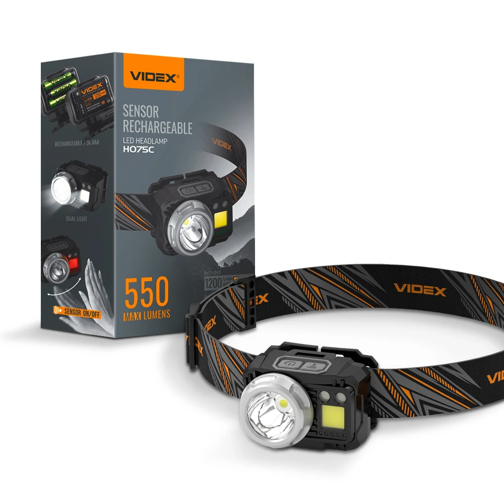 VIDEX VLF-H075C Şarj Edilebilir LED Kafa Lambası